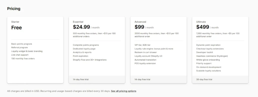 Joy pricing plans